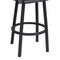 Armen Living Balboa 26" Counter Height Swivel Vintage Black Faux Leather and Metal Bar Stool with Arms LCBBARBABLVB26 - alternate 2